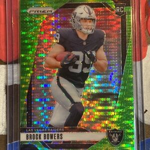 Green and Black Prizm Trading Cards